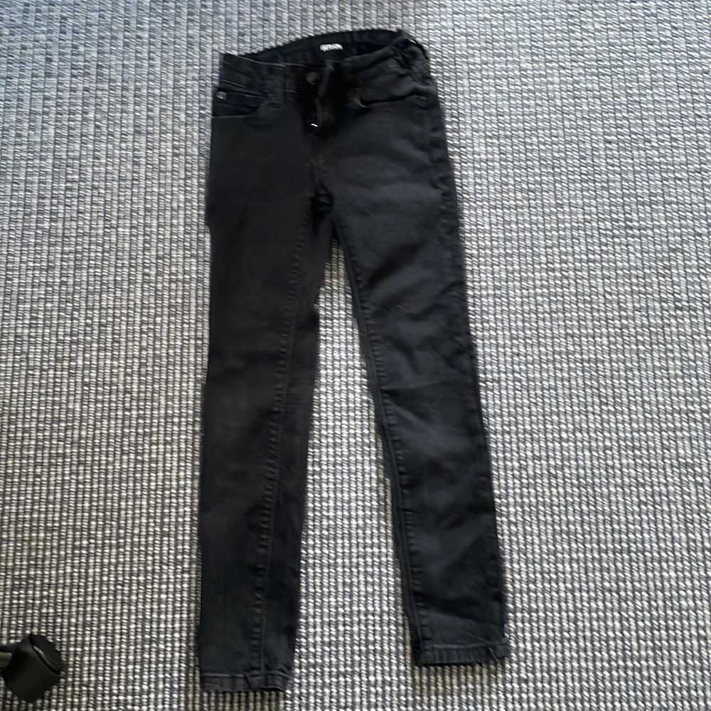 Nice kids black Hudson jeans slim fitting